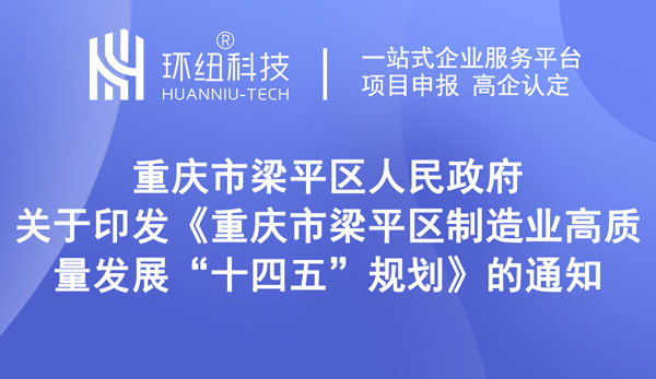 重慶梁平區(qū)制造業(yè)高質量發(fā)展十四五規(guī)劃