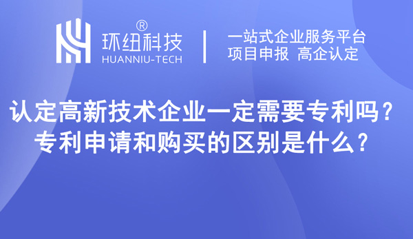 認(rèn)定高新技術(shù)企業(yè)一定需要專利嗎