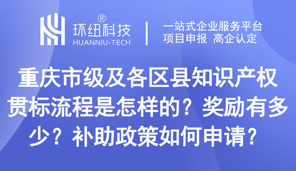 重慶市級(jí)及各區(qū)縣知識(shí)產(chǎn)權(quán)貫標(biāo)流程及補(bǔ)助政策