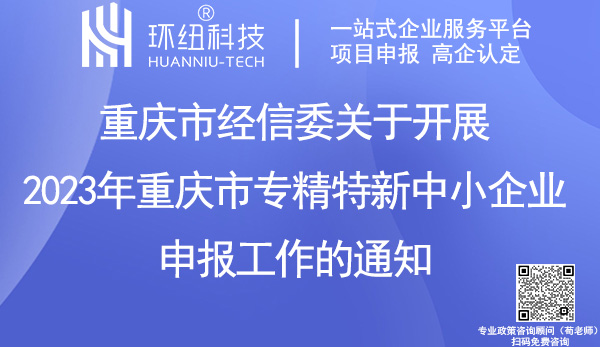 2023年重慶市專精特新中小企業(yè)申報