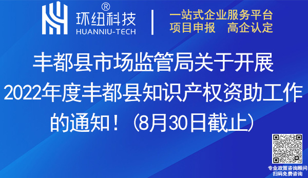 2022豐都縣知識(shí)產(chǎn)權(quán)資助申報(bào)